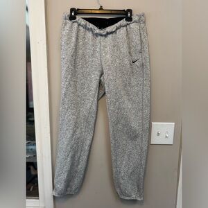 🔥Nike Gray Heathered Sweatpants with Zipper at Bottom